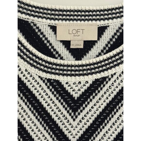 LOFT Outlet Chevron Knit Tank Top – Size M | NEW - Picture 2 of 6